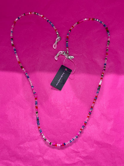 Red Mix Bead Sunglasses Chain