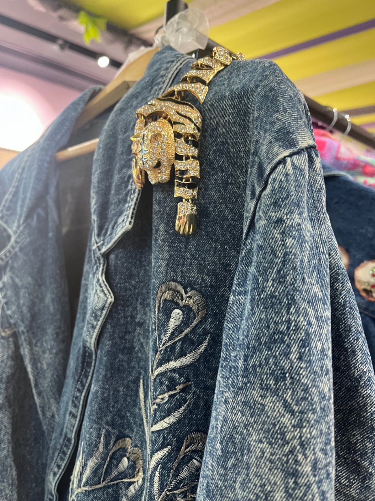 Leopard Crystal Brooch