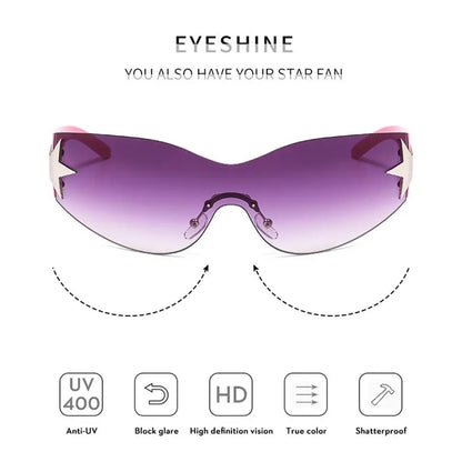 Y2K Pink Star Sunnies