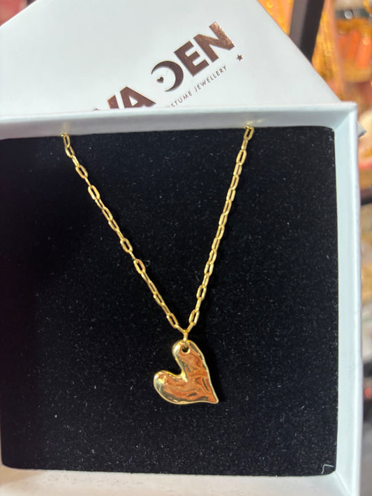 Gold Heart Necklace