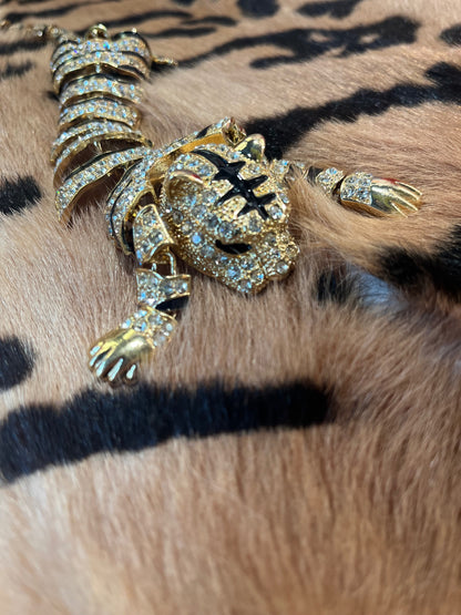 Leopard Crystal Brooch