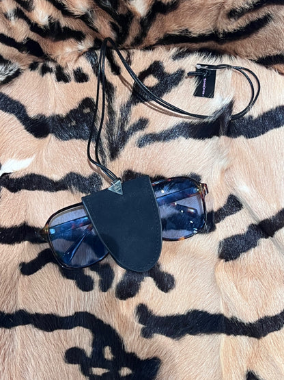 Black Silver Glasses Pouch Holder