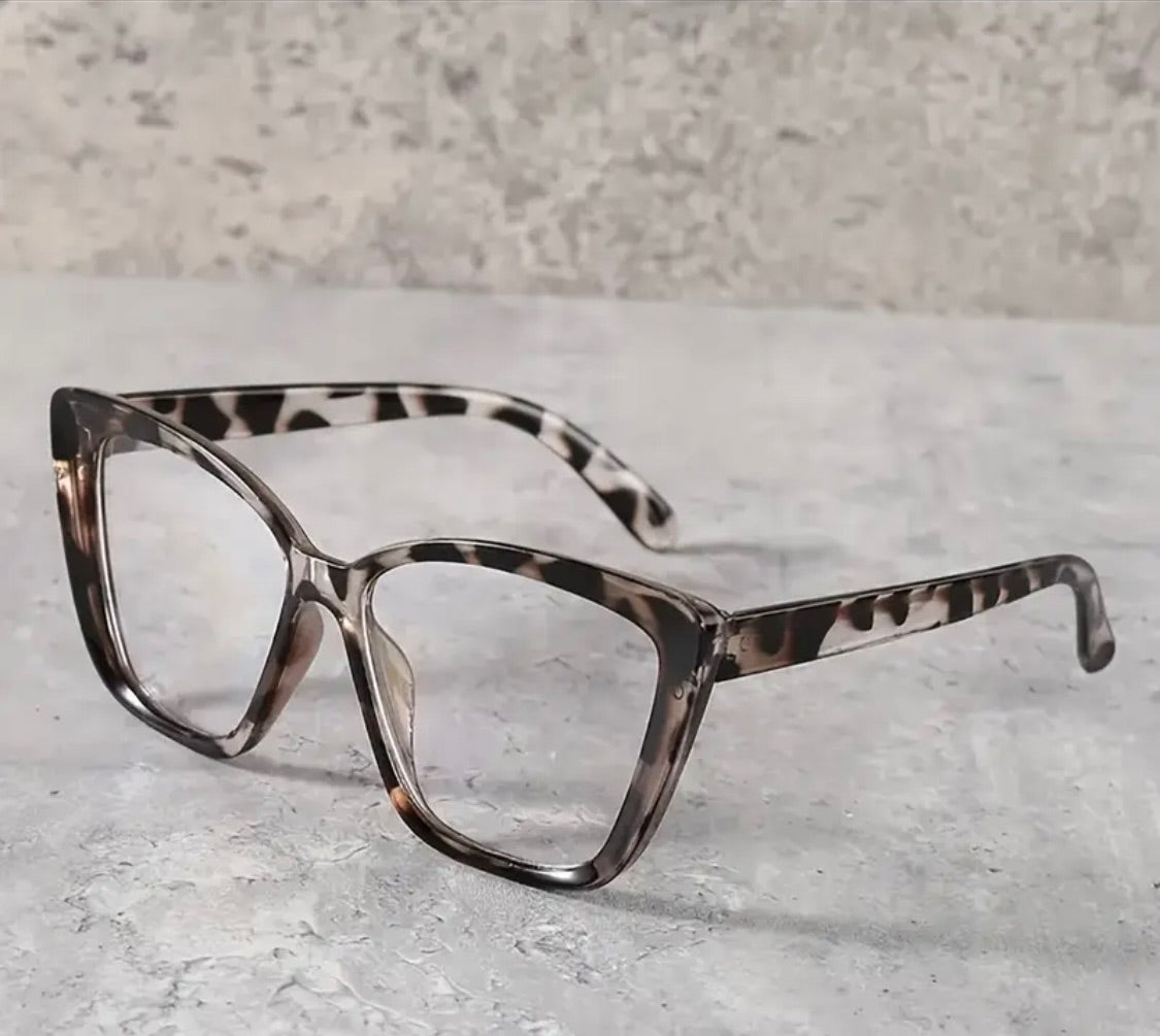 Large Cat Eye Tort Anti Blue Light Glasses