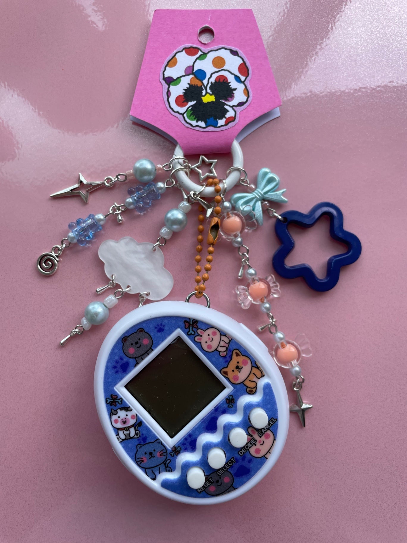 Cat Virtual Pet Keychain 