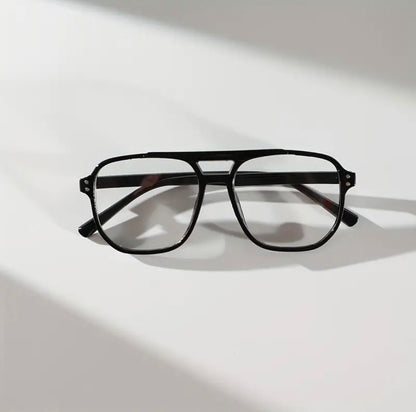 Black Aviator Small Anti Blue Light Glasses