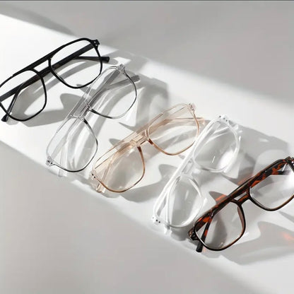 Black Aviator Small Anti Blue Light Glasses