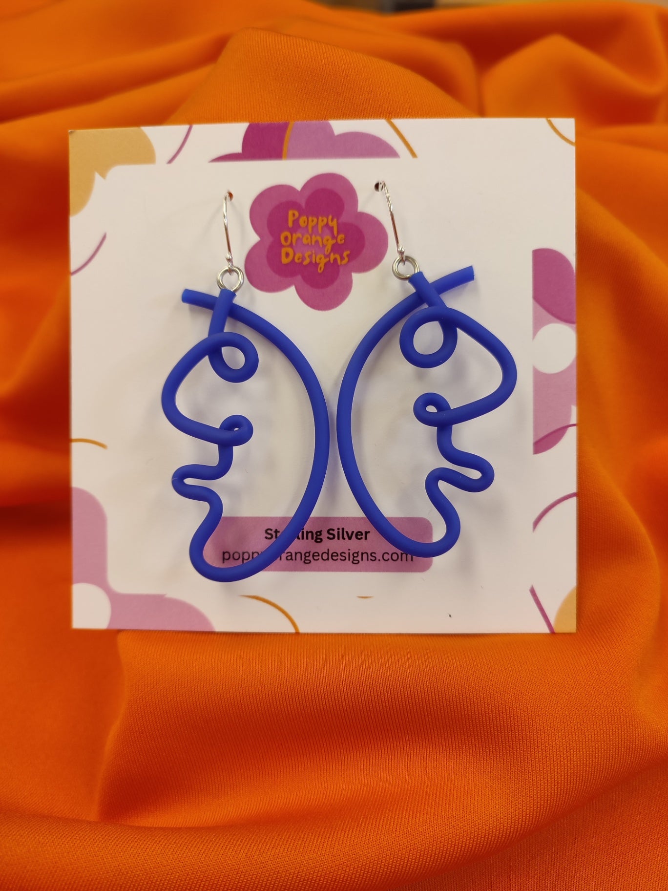 Half Moon Face Earrings