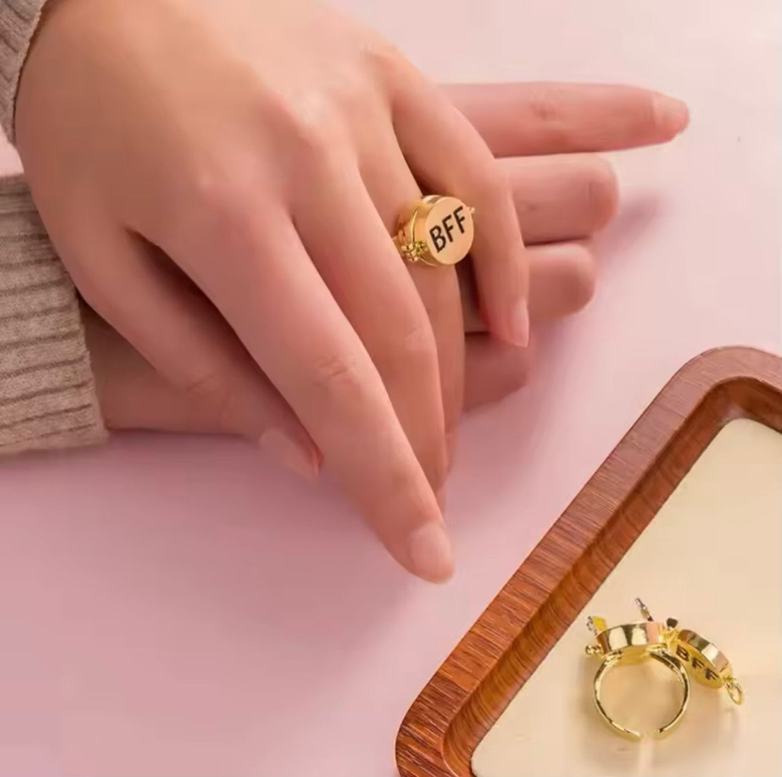 BFF Spinner Gold Ring