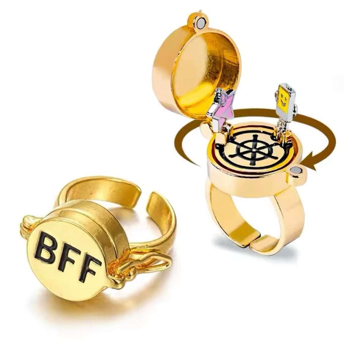 BFF Spinner Gold Ring