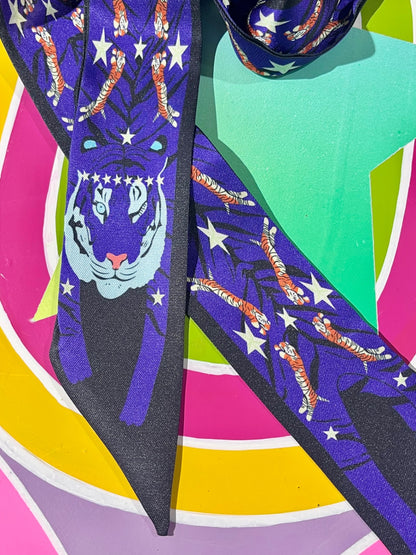 Purple Starry Tiger Scarf