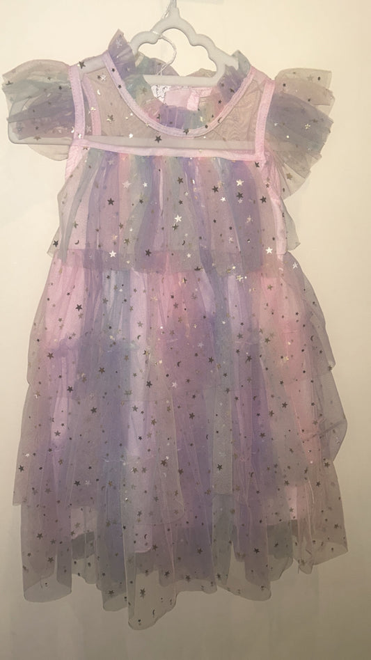 MultiColoured Tutu Dress - 3/4 years