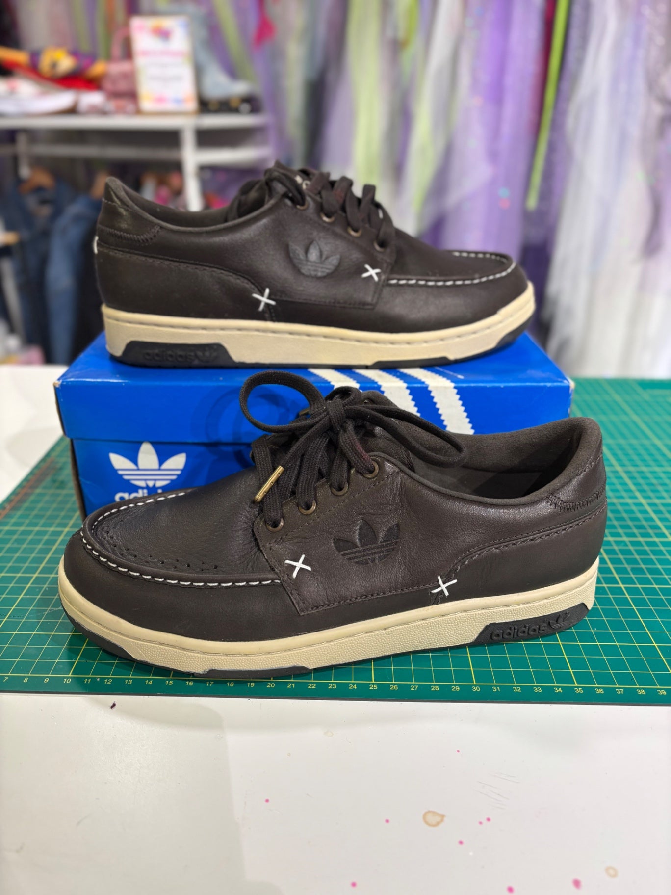 Vntg Adi BBall Low UK9