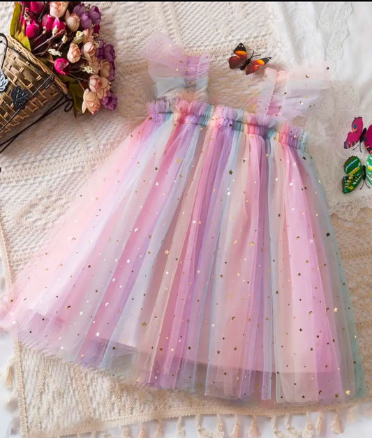 Wing Rainbow Dress 2 Years