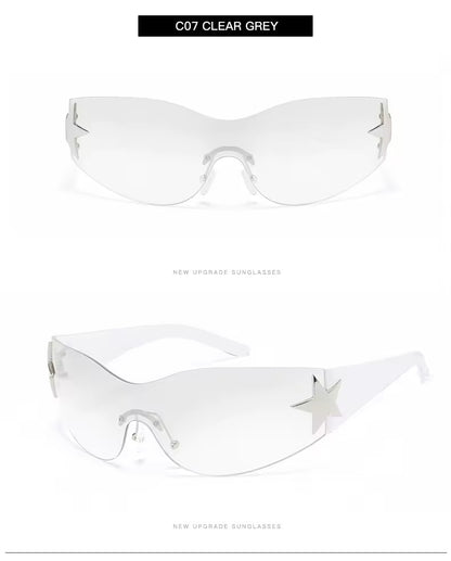 Y2K Clear Star Sunnies