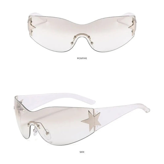 Y2K Clear Star Sunnies