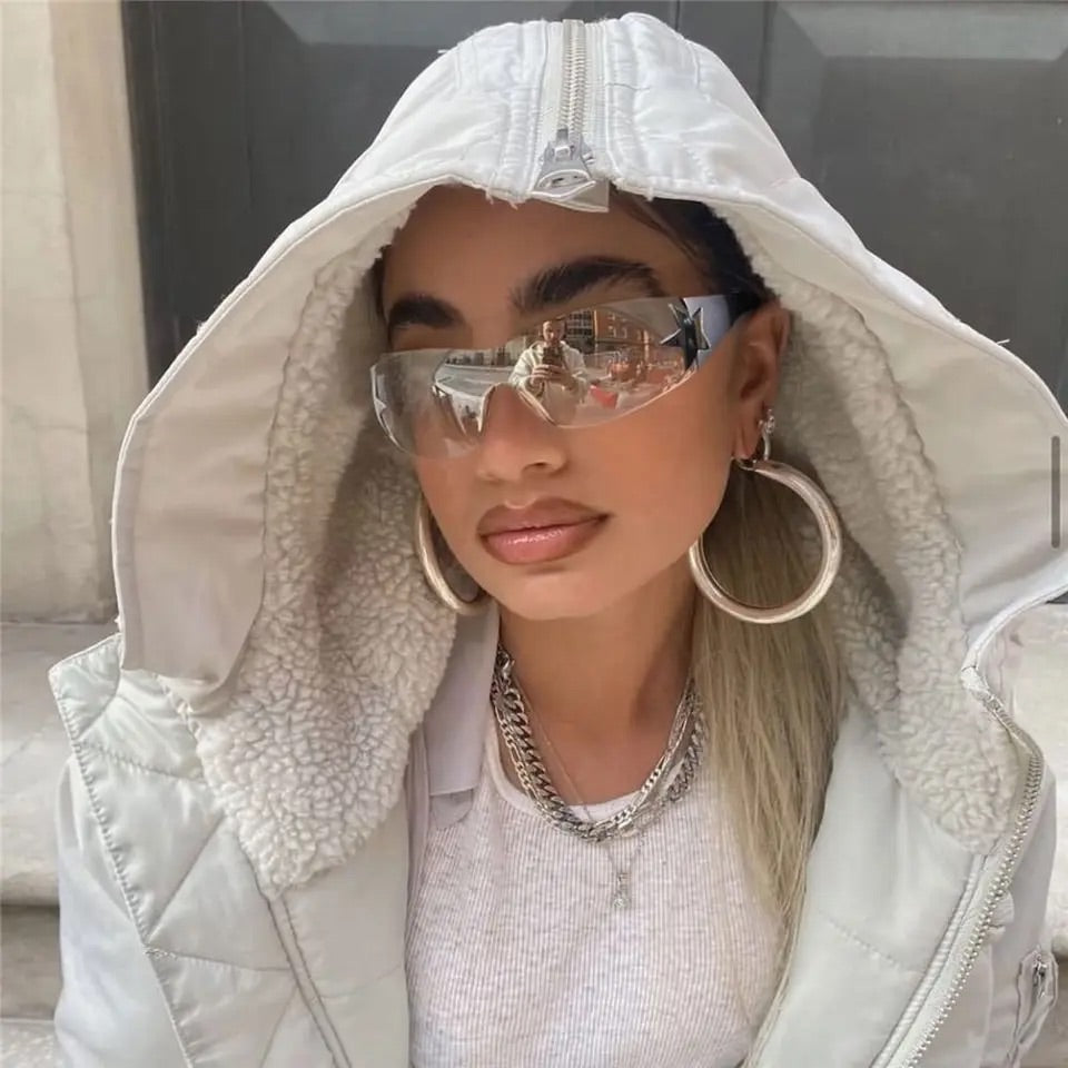 Y2K Purple Star Sunnies
