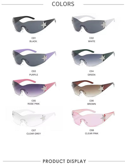 Y2K Purple Star Sunnies