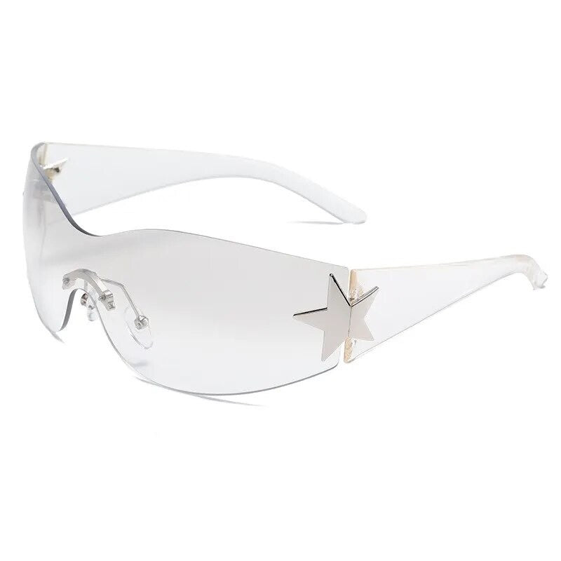 Y2K Clear Star Sunnies