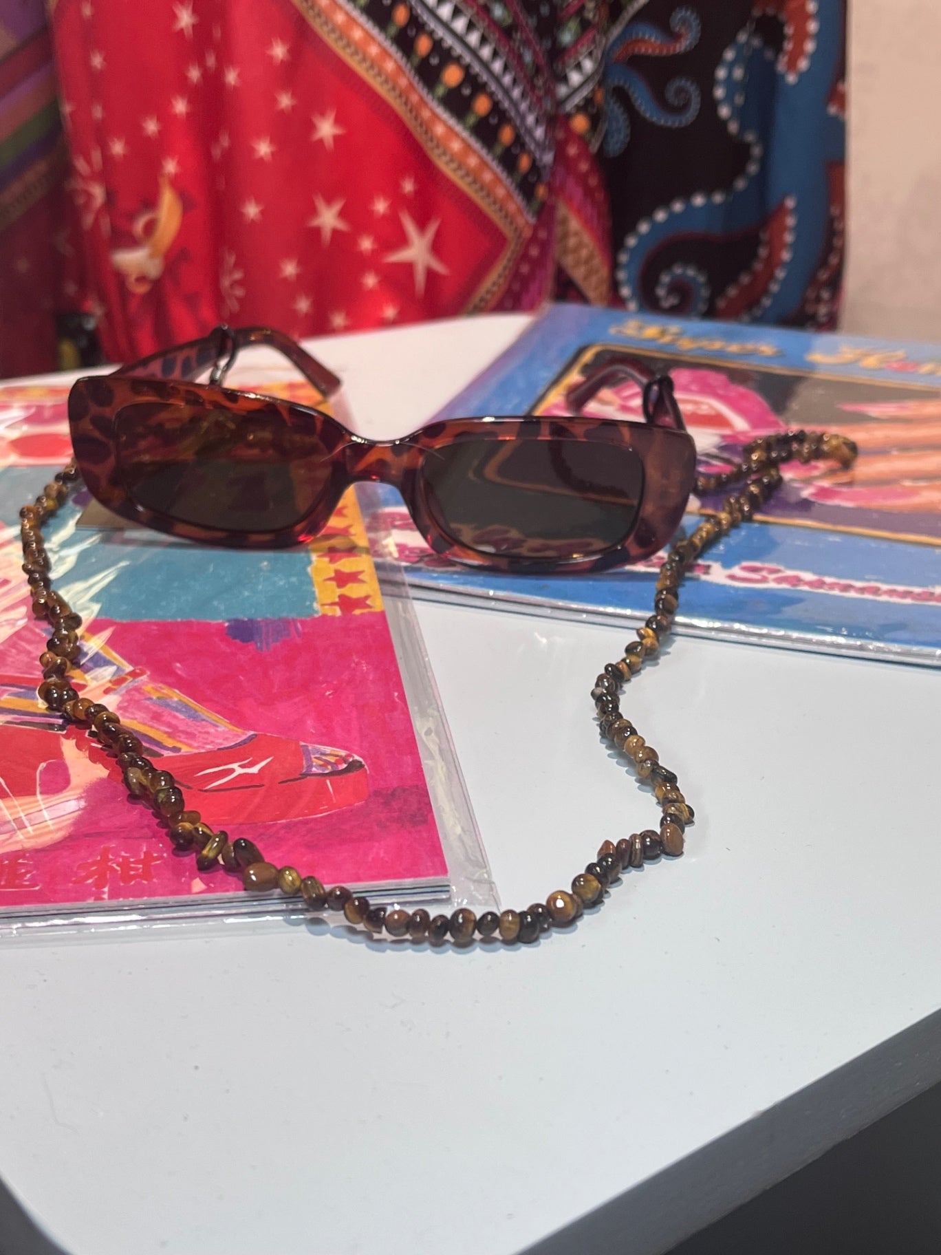 Tigers Eye Sunglasses Chain