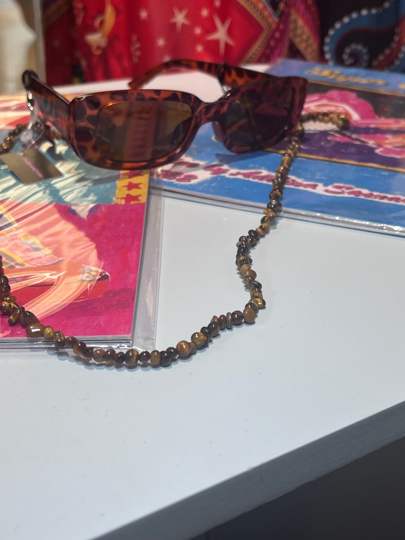 Tigers Eye Sunglasses Chain