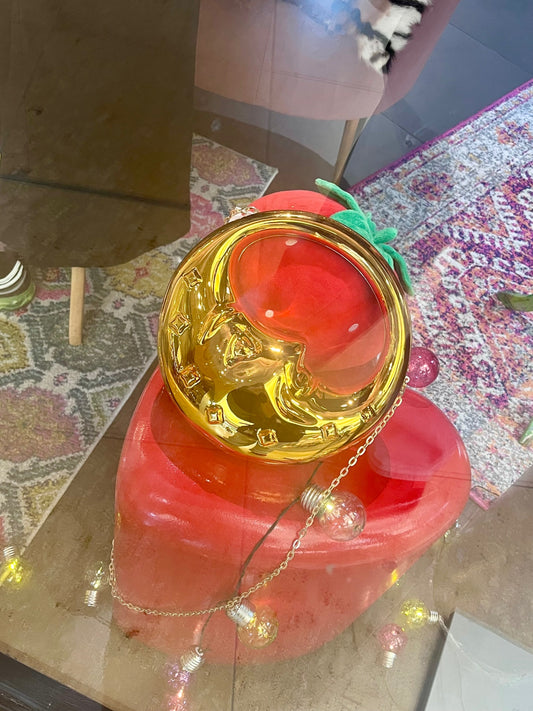 Golden Crescent Moon Bag