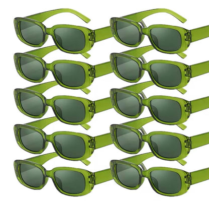 90s Oblong Sunnies Green