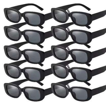 90s Oblong Sunnies Black