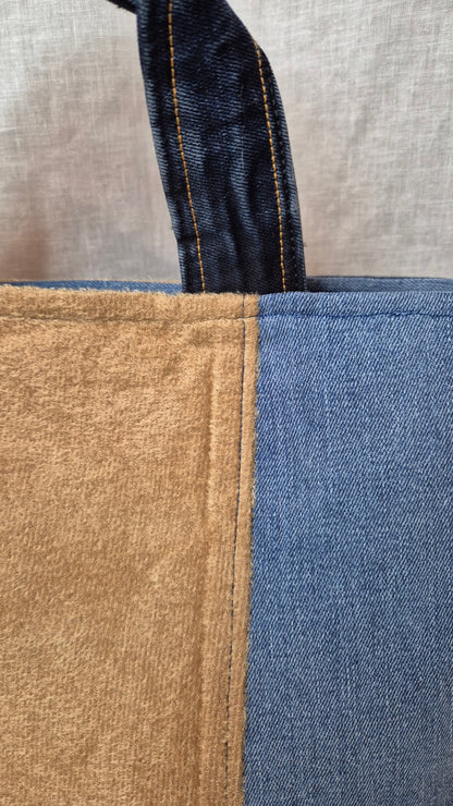 Blue & beige 
