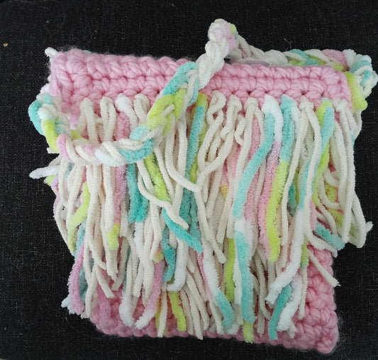 Pink Fringe Bag