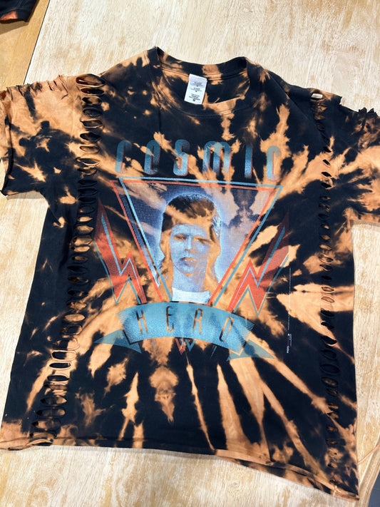 Bowie T-shirt Slashed, Cut & Bleached