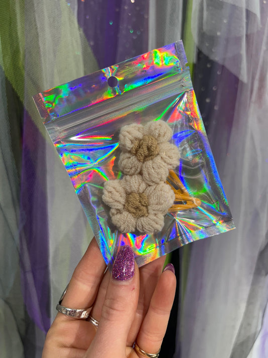 Two Flower Hair Clip