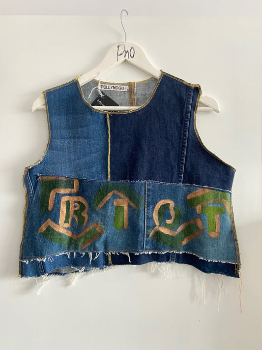 Reclaim Denim Crop Top