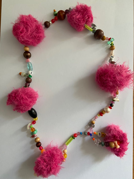 Pom pom Necklace 12