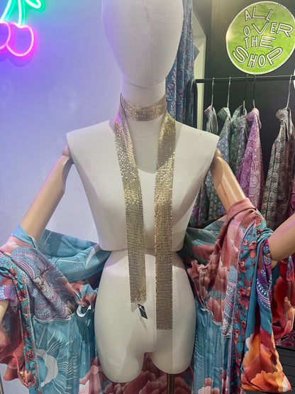 Disco Scarf Gold