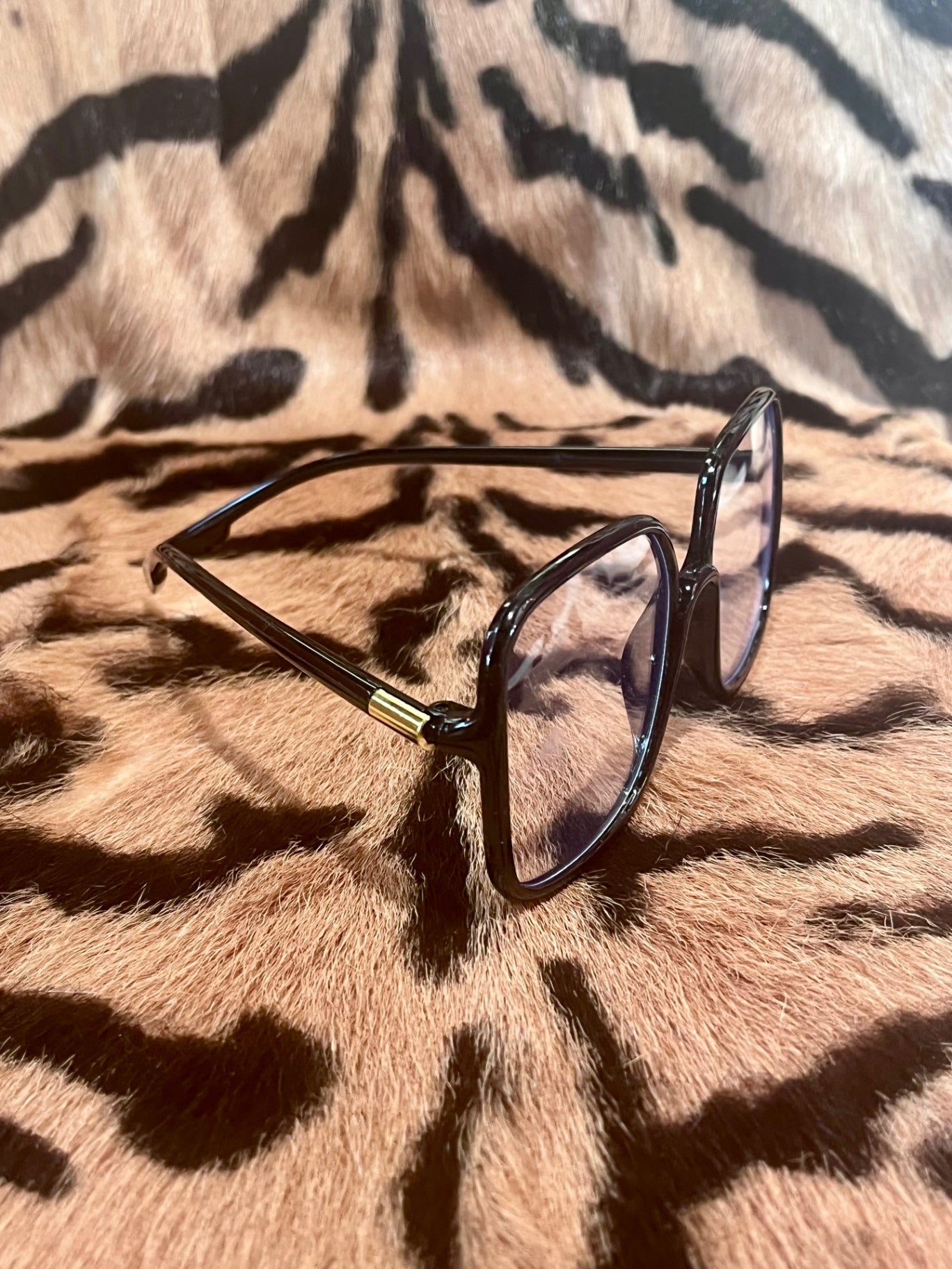 Anti Blue Light Glasses 60s Black