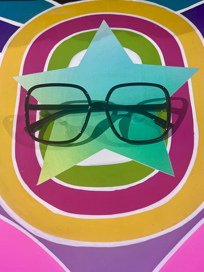 Anti Blue Light Glasses 60s Black