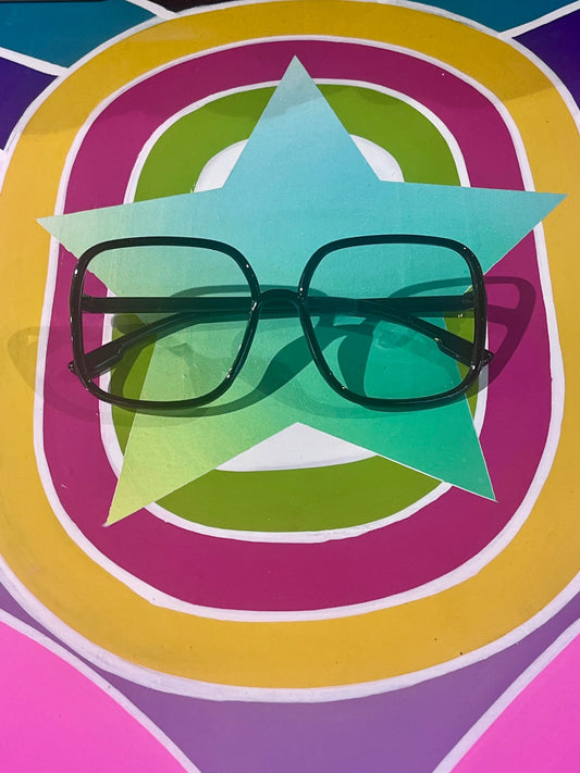 Anti Blue Light Glasses 60s Black