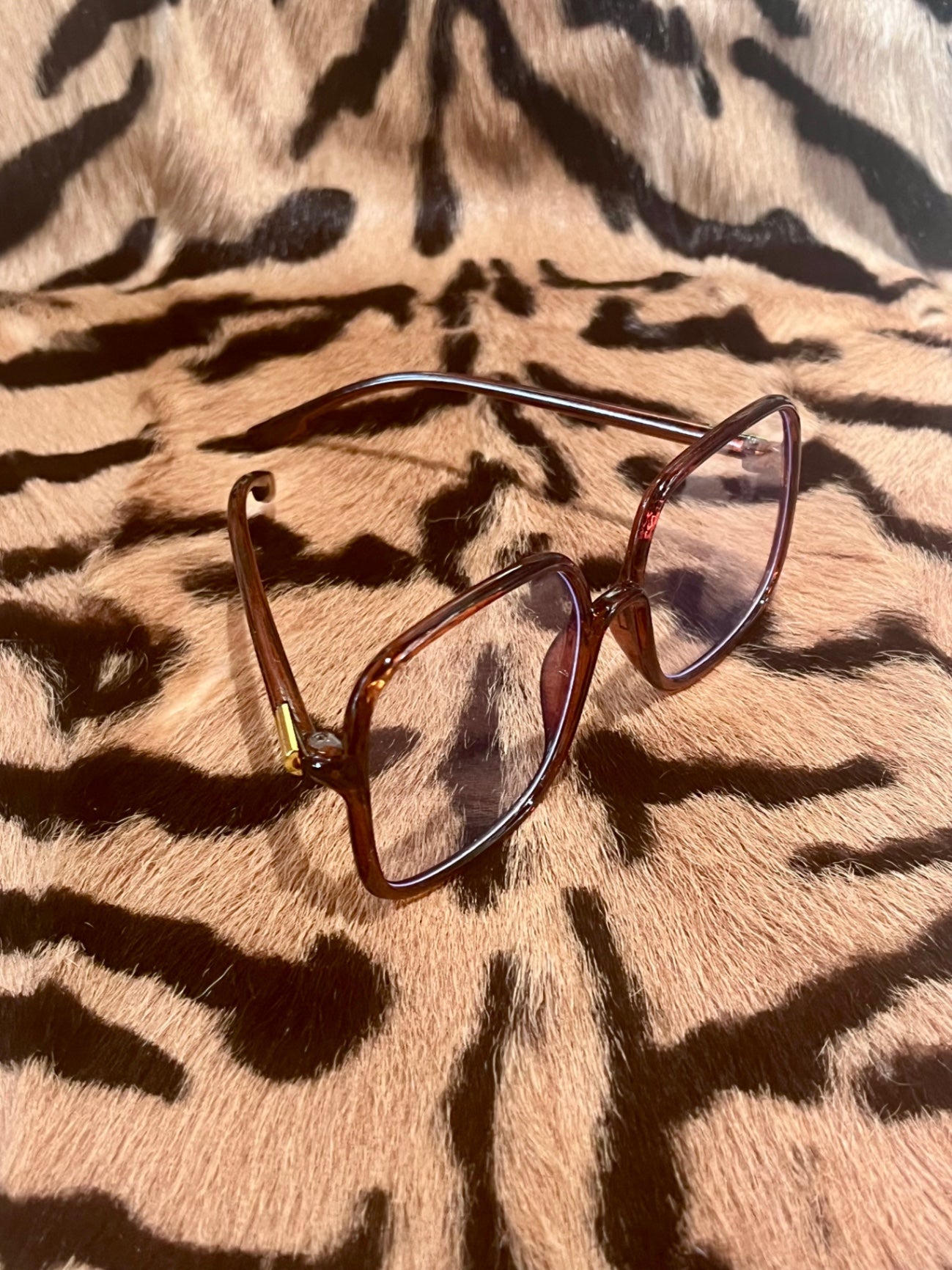 Anti Blue Light Glasses 90s Tan