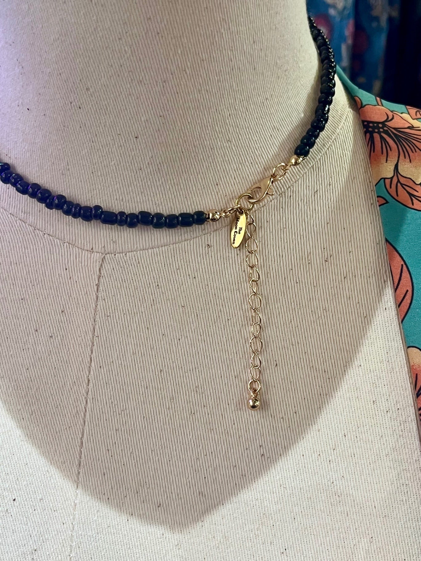 T-Bar Lucky Dye Star Bead Necklace