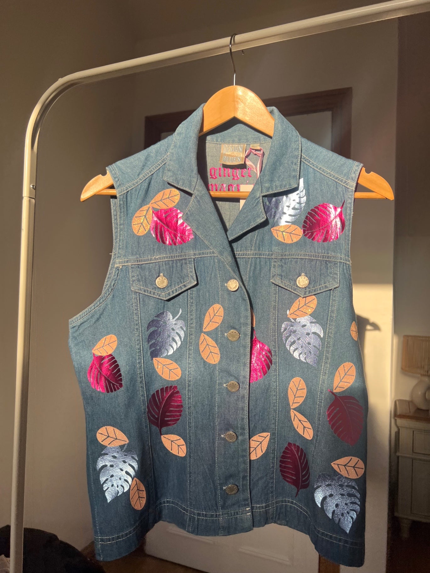 Jungle denim waistcoat