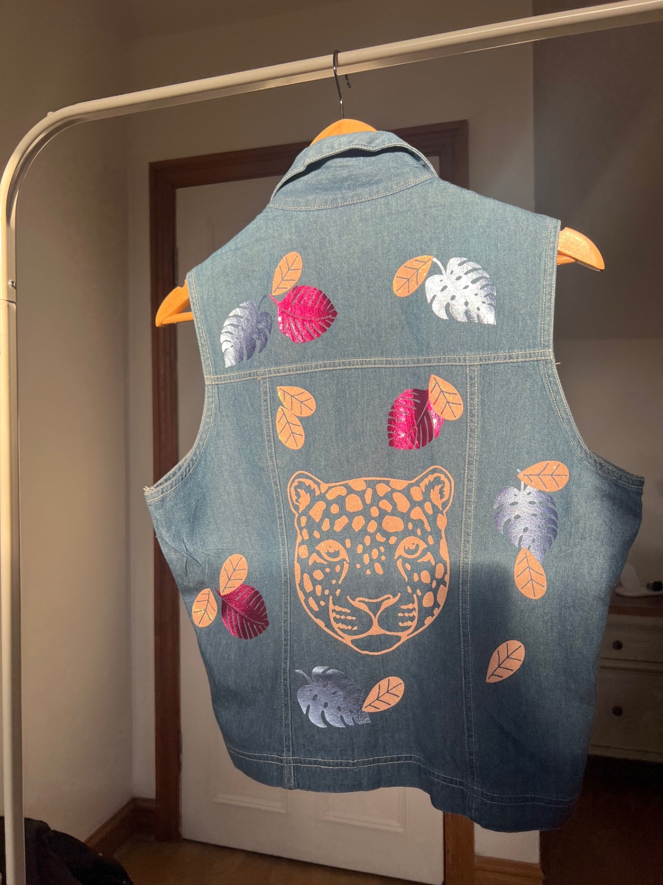 Jungle denim waistcoat
