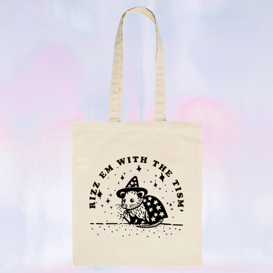 Rizz Em Tote Bag