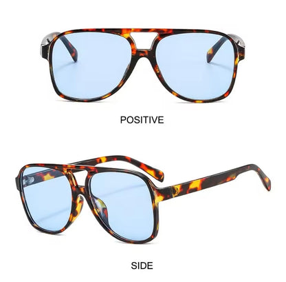 Mirage Aviator Sunnies Leopard Blue