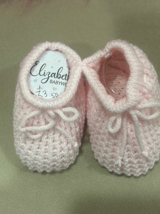 Pink Baby Booties