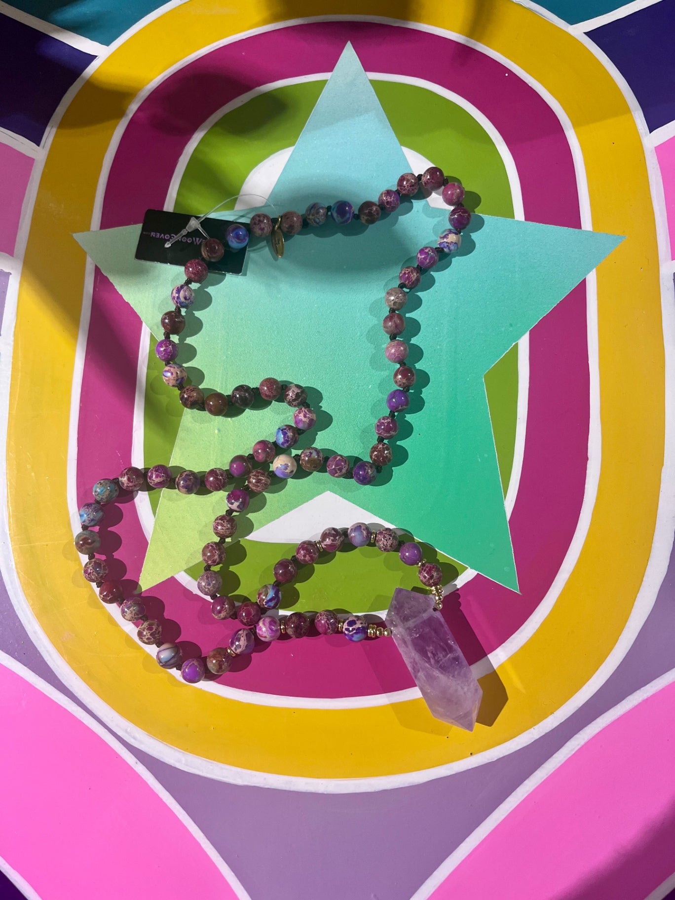 Amethyst & Jasper Prayer Beads Necklace