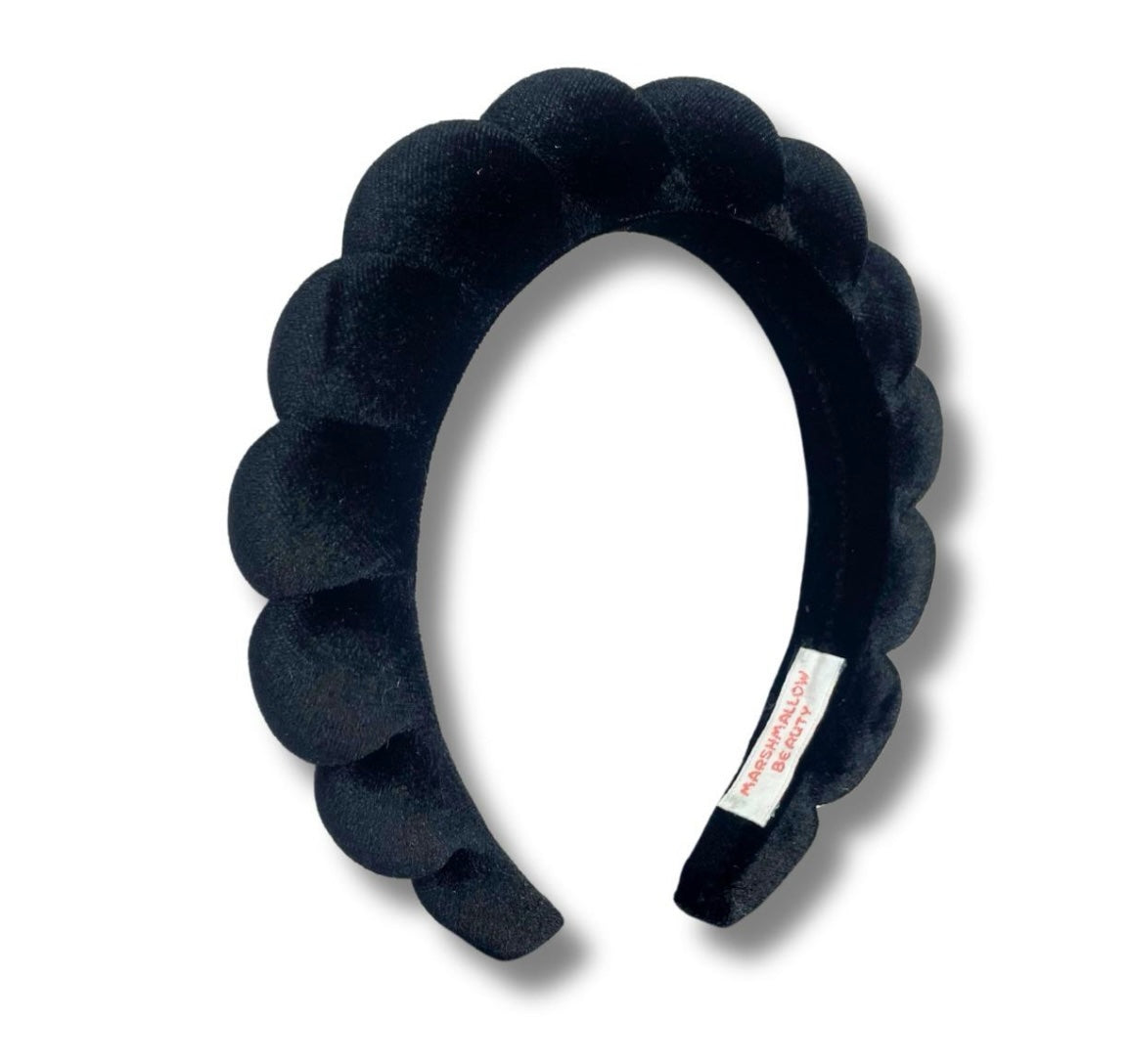 Marshmallow Black Headband