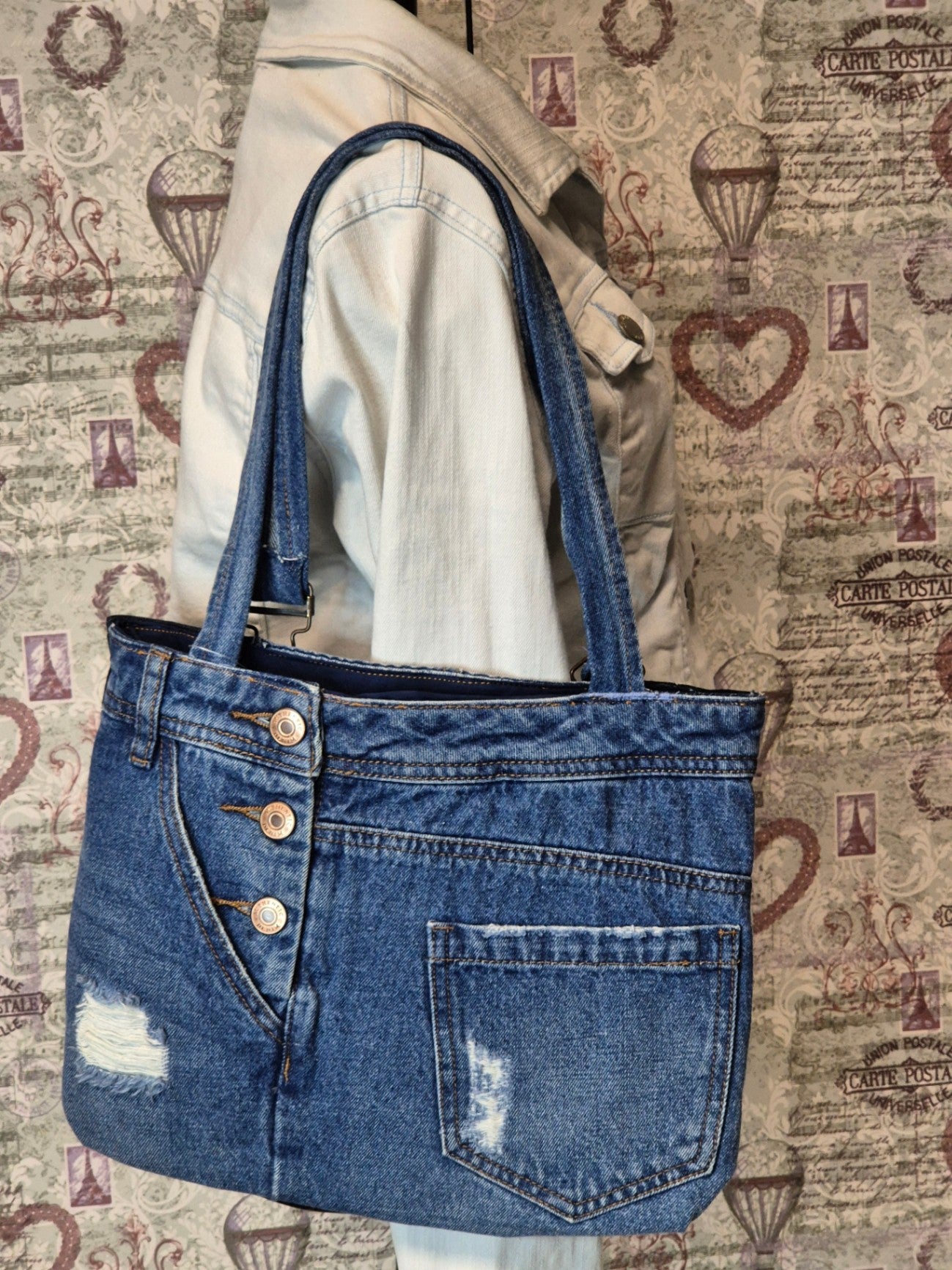 Retro Blues Tote