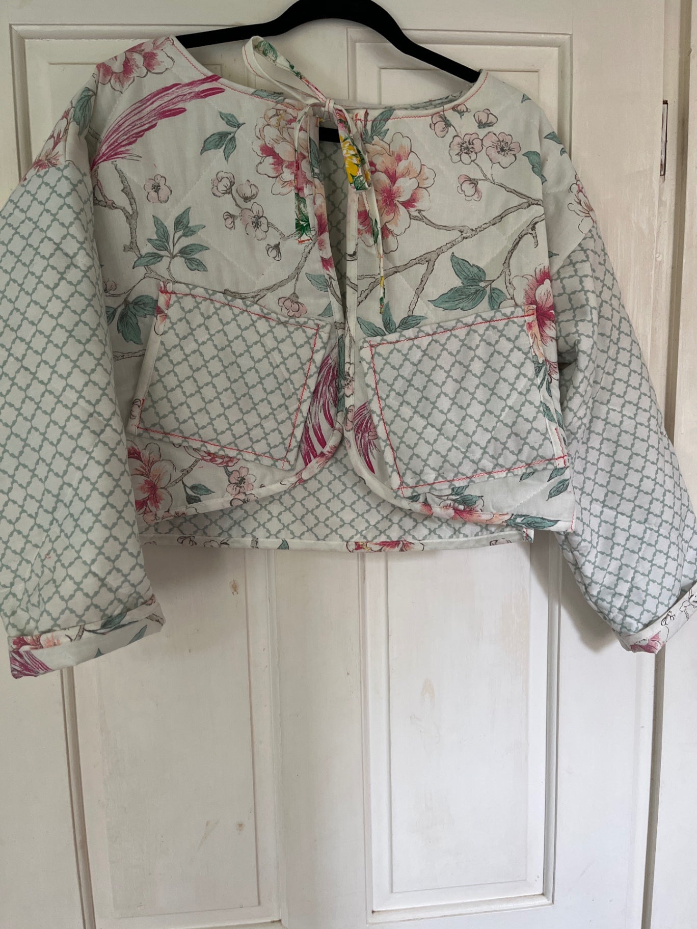 Quilted bird jacket 