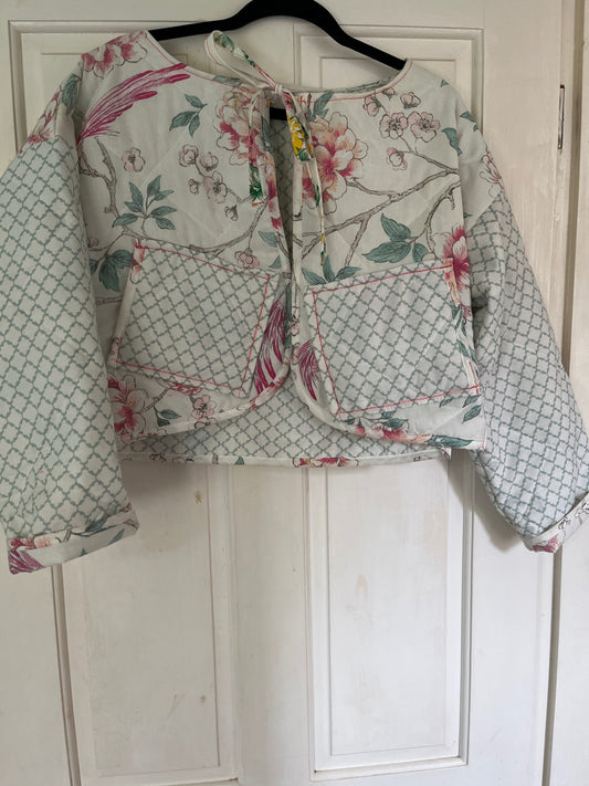 Quilted bird jacket 