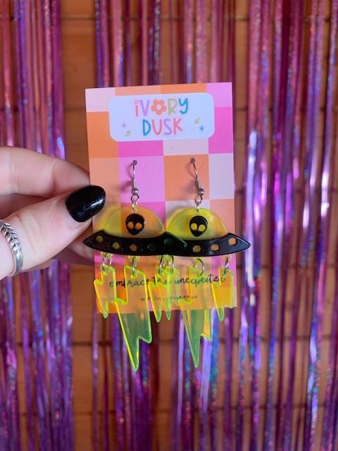 UFO earrings